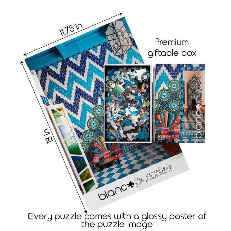 Moroccan Tiles 300 Piece Puzzle 4 Moroccan Tiles 300 Piece Puzzle - Image 2