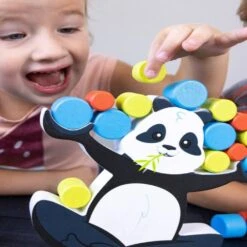 Blue Orange BoomBoom The Balancing Panda -Time Less Toy blue orange balancing games default boomboom the balancing panda 40434046304498