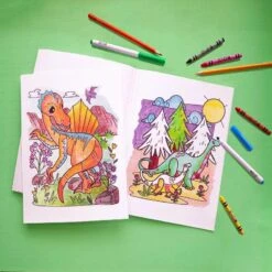 Color Craze - Dino Coloring Book -Time Less Toy bright stripes coloring painting books default color craze dino coloring book 44153173410034