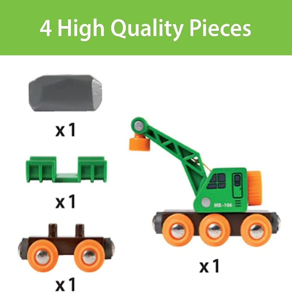 Brio Clever Crane Wagon 33698 4 Brio Clever Crane Wagon 33698 - Image 2