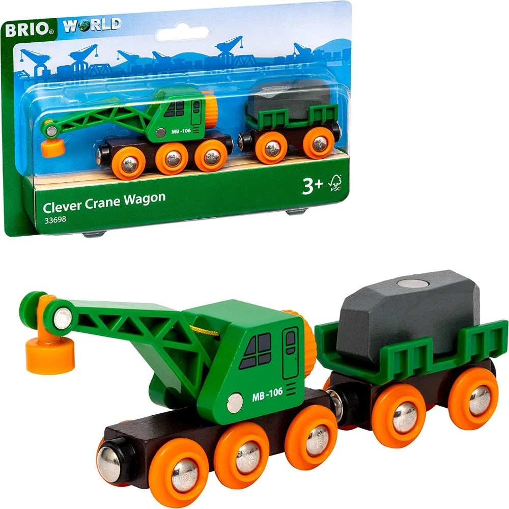 Brio Clever Crane Wagon 33698 3 Brio Clever Crane Wagon 33698