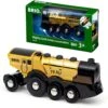 Brio Mighty Golden Action Locomotive 33630 -Time Less Toy brio trains powered mighty golden action locomotive 33630 40279305683186