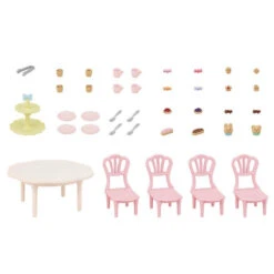 Calico Critters: Sweets Party Set -Time Less Toy calico critters doll playset accessories default calico critters sweets party set 41727678447858