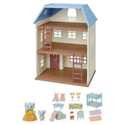 Calico Critters: Sky Blue Terrace Gift Set -Time Less Toy calico critters doll playsets default calico critters sky blue terrace gift set 1157707914