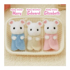 Calico Critters - Marshmallow Mouse Triplets -Time Less Toy calico critters dolls calico critters mouse triplets 41352289583346