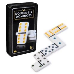 Double Six Dominoes (Black Tin)