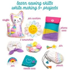 Craft-tastic - Let's Learn To Sew 8 Craft-tastic - Let's Learn To Sew -Time Less Toy craft tastic art craft activity kits craft tastic let s learn to sew 36244685881586