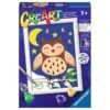 CreArt: Paint By Number Cute Owl -Time Less Toy creart coloring painting kits default creart paint by number cute owl 1166711129