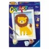 CreArt: Paint By Number Wild Lion -Time Less Toy creart coloring painting kits default creart paint by number wild lion 1166711132