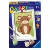 CreArt: Paint By Number Wild Monkey 1 CreArt: Paint By Number Wild Monkey -Time Less Toy creart coloring painting kits default creart paint by number wild monkey 1166711133
