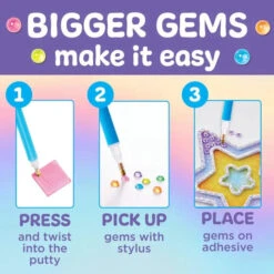 Bubble Gems Super Sticker Star -Time Less Toy creativity for kids art craft activity kits bubble gems super sticker star 1178035271