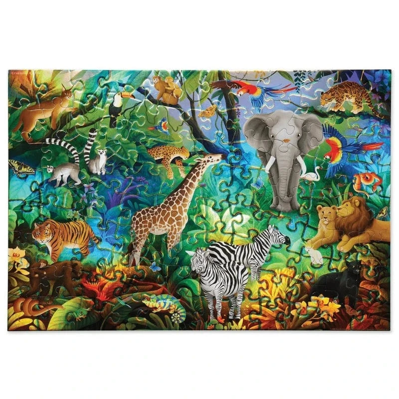 Crocodile Creek Jungle Paradise 100 Piece Holographic Puzzle 4 Crocodile Creek Jungle Paradise 100 Piece Holographic Puzzle - Image 2