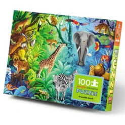 Crocodile Creek Jungle Paradise 100 Piece Holographic Puzzle