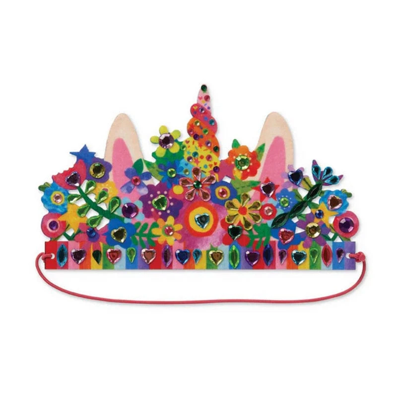 Crocodile Creek Jewel Art Crowns- Unicorn Flowers 5 Crocodile Creek Jewel Art Crowns- Unicorn Flowers - Image 3