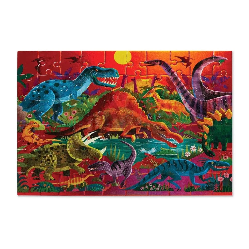Crocodile Creek Dazzling Dinosaurs 60 Piece Foil Puzzle 4 Crocodile Creek Dazzling Dinosaurs 60 Piece Foil Puzzle - Image 2