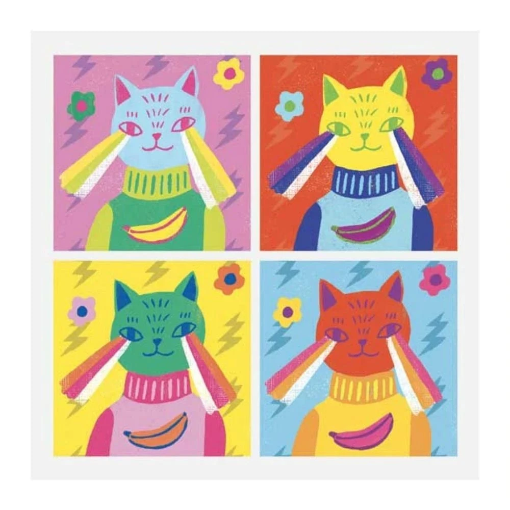 Djeco Totally Pop Inspired By Warhol Sticker Collage Art Kit 6 Djeco Totally Pop Inspired By Warhol Sticker Collage Art Kit - Image 4