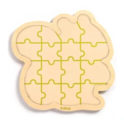 Djeco Nut 9 Piece Wooden Puzzle -Time Less Toy djeco chunky puzzles default nut 9 piece wooden puzzle 1153680810