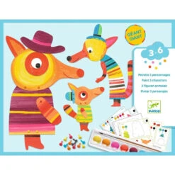 Djeco Fox Family Painting Kit