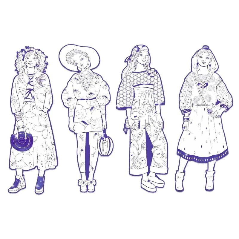 Djeco Les Demoiselle: Zaho & Friends (Purple) 4 Djeco Les Demoiselle: Zaho & Friends (Purple) - Image 2