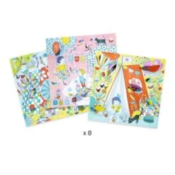 Djeco Nina's Play Tents Surprise Coloring -Time Less Toy djeco coloring painting kits default nina s play tents surprise coloring upc 1156026593