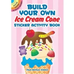 Build Your Own Ice Cream Cone Sticker Activity Book