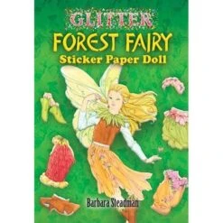 Glitter Forest Fairy Sticker Paper Doll