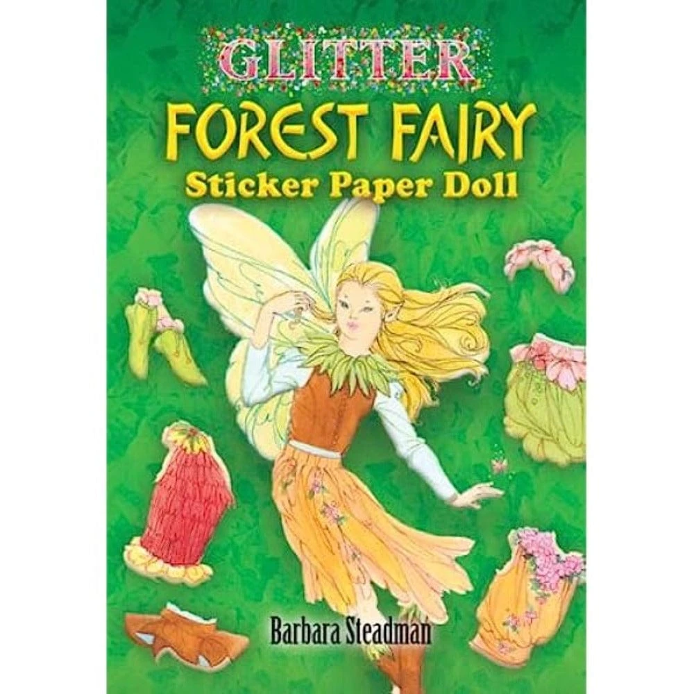 Glitter Forest Fairy Sticker Paper Doll 3 Glitter Forest Fairy Sticker Paper Doll
