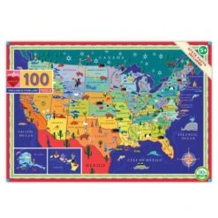 Eeboo This Land Your Land 100 Piece Puzzle