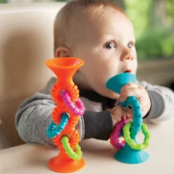 PipSquigz Loops Teal Or Orange (Assorted Styles) -Time Less Toy fat brain rattles teethers pipsquigz loops teal or orange assorted styles 38185968468210