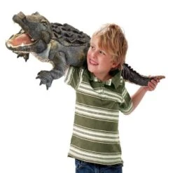 Folkmanis American Alligator Puppet -Time Less Toy folkmanis default default american alligator puppet 37623084056818