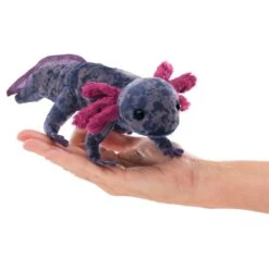 Folkmanis Black Axolotl Finger Puppet
