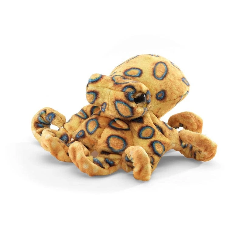 Folkmanis Mini Blue-Ringed Octopus Finger Puppet 4 Folkmanis Mini Blue-Ringed Octopus Finger Puppet - Image 2