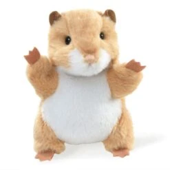 Folkmanis Mini Hamster Finger Puppet -Time Less Toy folkmanis finger puppets default mini hamster finger puppet 40509314302194