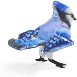 Folkmanis Mini Blue Jay Finger Puppet -Time Less Toy folkmanis finger puppets mini blue jay finger puppet 36808035860722