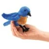 Folkmanis Mini Bluebird Finger Puppet -Time Less Toy folkmanis finger puppets mini bluebird finger puppet 36807891583218