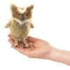 Folkmanis Mini Great Horned Owl Finger Puppet -Time Less Toy folkmanis finger puppets mini great horned owl finger puppet 40242563875058