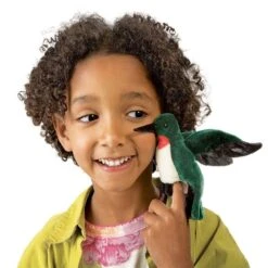 Folkmanis Mini Hummingbird Finger Puppet 7 Folkmanis Mini Hummingbird Finger Puppet -Time Less Toy folkmanis finger puppets mini hummingbird finger puppet 40242559615218