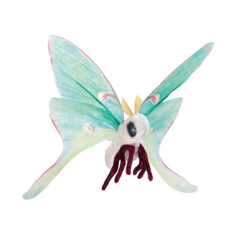 Folkmanis Mini Luna Moth Finger Puppet 3 Folkmanis Mini Luna Moth Finger Puppet