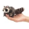 Folkmanis Mini Raccoon Finger Puppet -Time Less Toy folkmanis finger puppets mini raccoon finger puppet 40242620694770
