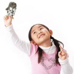 Folkmanis Mini Spotted Owl Finger Puppet -Time Less Toy folkmanis finger puppets mini spotted owl finger puppet 36807805141234