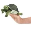 Folkmanis Mini Turtle Finger Puppet -Time Less Toy folkmanis finger puppets mini turtle finger puppet 40242663948530