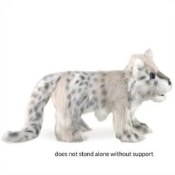 Folkmanis Snow Leopard Cub Puppet -Time Less Toy folkmanis hand puppets default snow leopard cub puppet 44450171224306