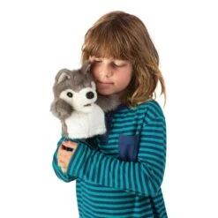Folkmanis Little Wolf Puppet -Time Less Toy folkmanis hand puppets little wolf puppet 40509104849138