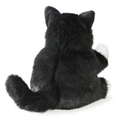Folkmanis Tuxedo Kitten Puppet -Time Less Toy folkmanis hand puppets tuxedo kitten puppet 40713822077170