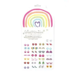 Great Pretenders Rainbow Love Sticker Earrings