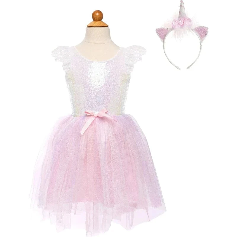 Great Pretenders Dreamy Unicorn Dress & Headband - Iridescent/Pink (Size 5-6 Yrs) 3 Great Pretenders Dreamy Unicorn Dress & Headband - Iridescent/Pink (Size 5-6 Yrs)