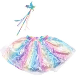 Great Pretenders Enchanted Unicorn Skirt & Wand Set (Size 4-6 Yrs) -Time Less Toy great pretenders dress up outfits default enchanted unicorn skirt wand set size 4 6 yrs 44510763548914