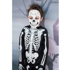 Great Pretenders Glow In The Dark Skeleton Shirt, Pants & Mask (Size 5-6 Yrs)