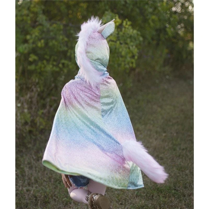 Great Pretenders Rainbow Reversible Unicorn Dragon Cape (Size 3-4 Yrs) 6 Great Pretenders Rainbow Reversible Unicorn Dragon Cape (Size 3-4 Yrs) - Image 4