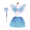 Great Pretenders Fancy Flutter Skirt With Wings & Wand Set - Blue (Size 4-6 Yrs) 1 Great Pretenders Fancy Flutter Skirt With Wings & Wand Set - Blue (Size 4-6 Yrs) -Time Less Toy great pretenders dress up outfits fancy flutter skirt with wings wand set blue size 4 6 39806590320882